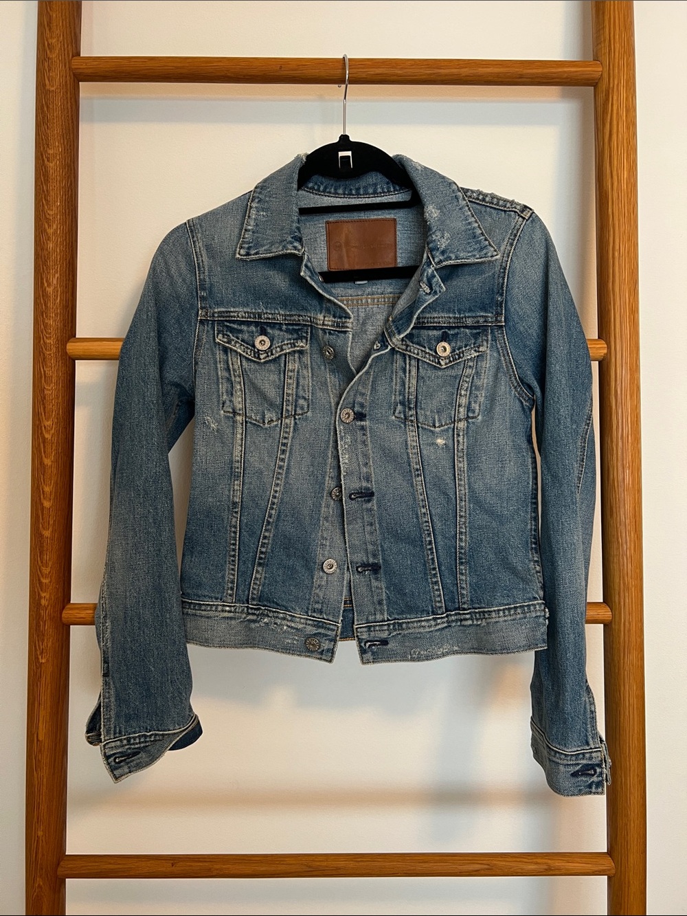 Ag Adriano Goldschmied Women's Light Blue Denim Jacket